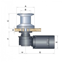 Treuil d'amarrage Heron 220 V , 380 V 2000 W - Italwinch 2