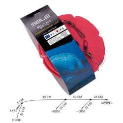 Sele Boat Rig Fluorocarbon No.6 terminal de bateau à trois brins 2
