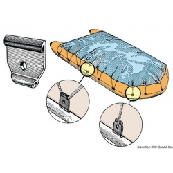 Bâche transparente avec élastique pour tauds de bateaux Couleur Transparent  Dimensions 6 x 50 m.