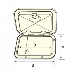 Commode à accessoires blanche verrouillable 2