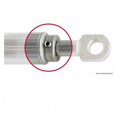 Œil de bœuf à ressort à gaz en acier inoxydable, réglable.