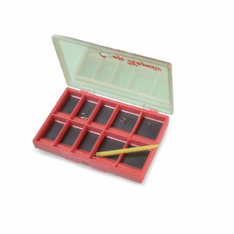 Stonfo Orange Boîte magnétique avec 10 compartiments pour crochets