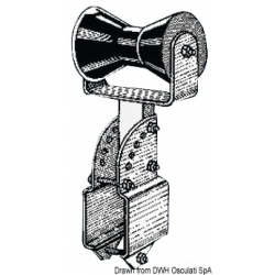 Support avec rouleau de poignée 120 mm.