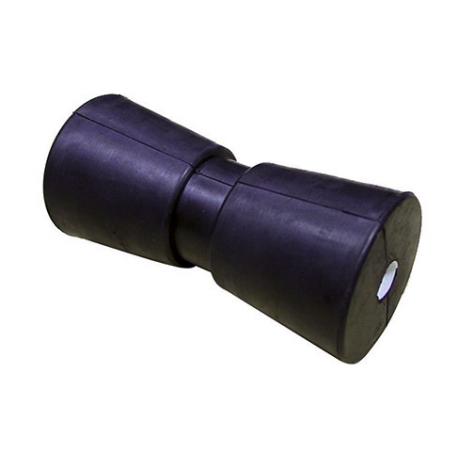 Rouleau latéral simple 300 mm. noir avec trou Ø 17 mm.