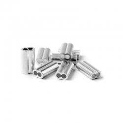 Sele Tubes à double trou en aluminium pour les terminaux de pêche