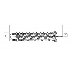 Ressort d'amarrage en acier inoxydable/galvanisé 2