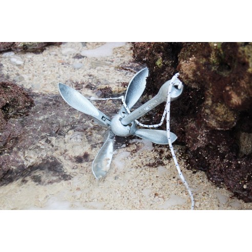 Ancre de parapluie pliable en acier galvanisé