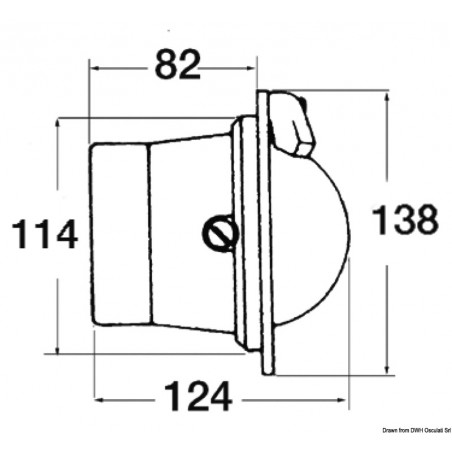Compas mural RIVIERA Polare 3" pour voiliers