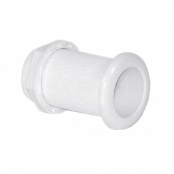 Rejet en mer de plastique blanc