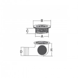 Drain en acier inoxydable AISI 316 2
