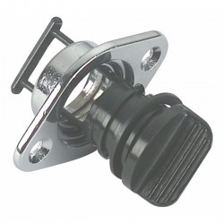 Bouchon de vidange d'eau en laiton chromé