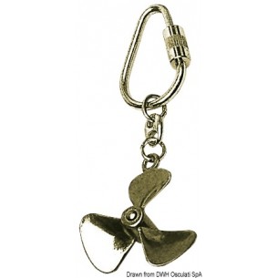 Porte-clés en laiton mod. hélice