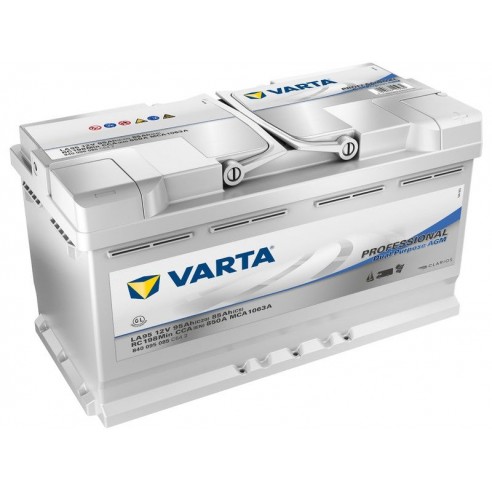 Varta Professional Dual Purpose AGM 12 V 95 Ah Batterie de démarrage et de service