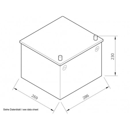 Batterie Exide Equipment GEL 12 V 110 Ah pour démarrage et services ES1200