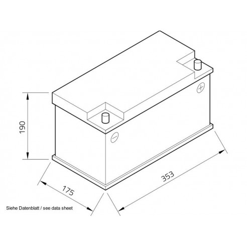 Batterie Exide Equipment GEL 12 V 80...