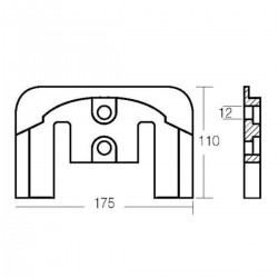 Kit anode en aluminium pour les moteurs Mercruiser Bravo II et Bravo III 2