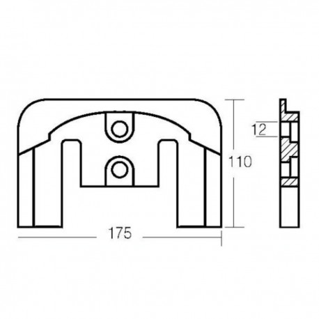 Kit anode en aluminium pour les moteurs Mercruiser Bravo II et Bravo III