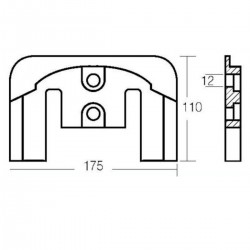 Kit anode en aluminium pour les moteurs Mercruiser BravoI de 1998 à aujourd'hui 2