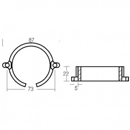 Kit anode en aluminium pour les moteurs Mercruiser BravoI de 1998 à aujourd'hui