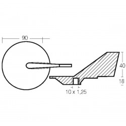 Kit d'anodes en aluminium pour les moteurs hors-bord Yamaha 60-90 CV 2