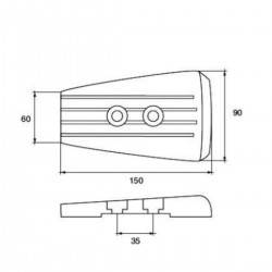 Kit d'anodes en aluminium pour les moteurs Volvo Penta SX-A/DPS 2