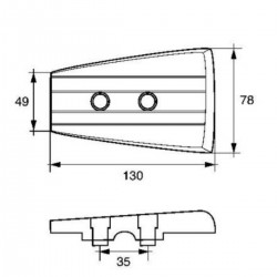 Kit d'anodes en aluminium pour les moteurs Volvo Penta DPH 2
