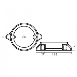 Kit d'anodes en aluminium pour moteurs Volvo Penta 290 C Dual Prop 2