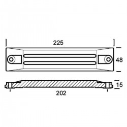 Kit anode en aluminium pour les moteurs Honda BF 75-90-115-150-130 2