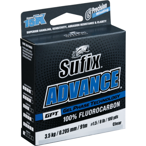 Sufix Advance FC G2 0.205 mm. fluorocarbone 91 m.