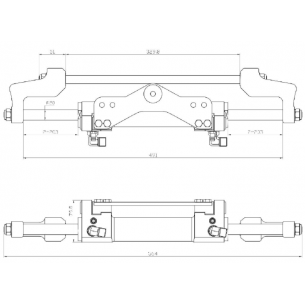 Cylindre hydraulique pour moteurs FB haute performance jusqu'à 350 CV 2