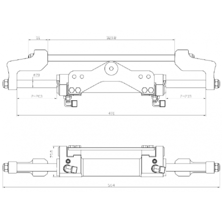 Cylindre hydraulique pour moteurs FB haute performance jusqu'à 350 CV