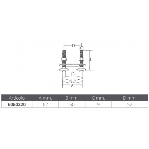 Crochet de remorquage en acier inoxydable - Marine Town