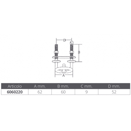 Crochet de remorquage en acier inoxydable - Marine Town
