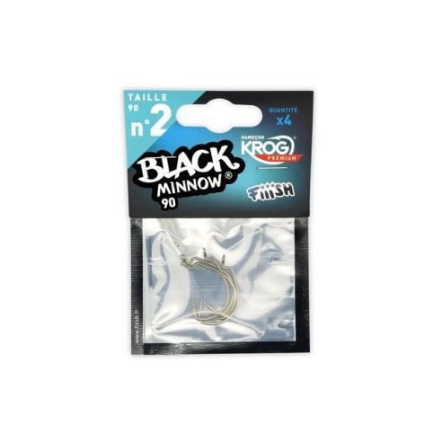 Fiiish Black Minnow No.2 Krog 4 hameçons Premium de VMC