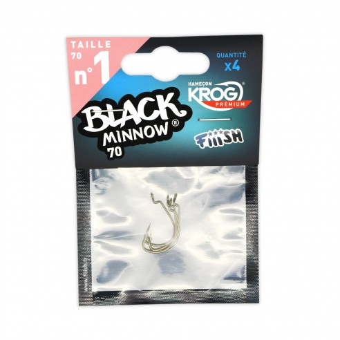 Fiiish Black Minnow No.1 Krog 4 hameçons Premium de VMC