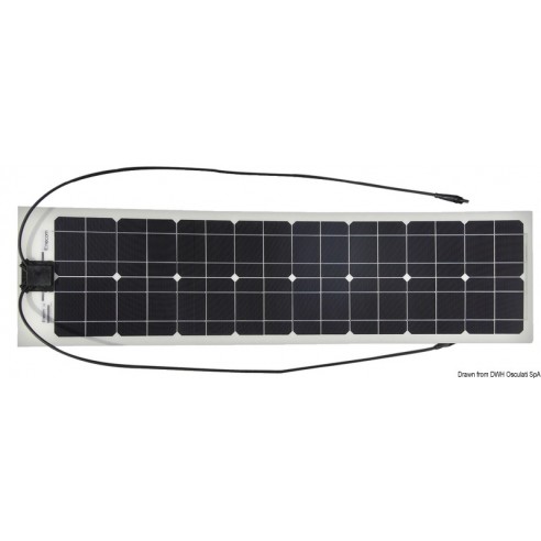 Panneau solaire flexible 40 Wp 1120 x 282 mm. - Enecom