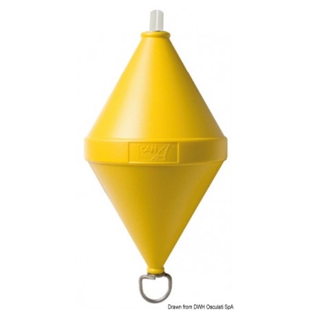 Bouée d'amarrage bicône jaune ⌀ 50 cm. - Osculati