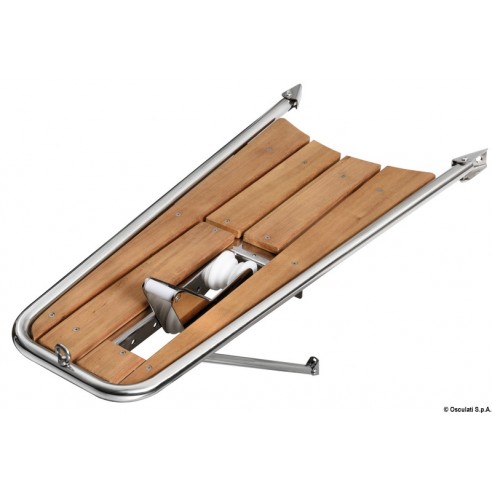 Racing Performance Steel and Teak Dolphin 1050x436 mm. - Osculati