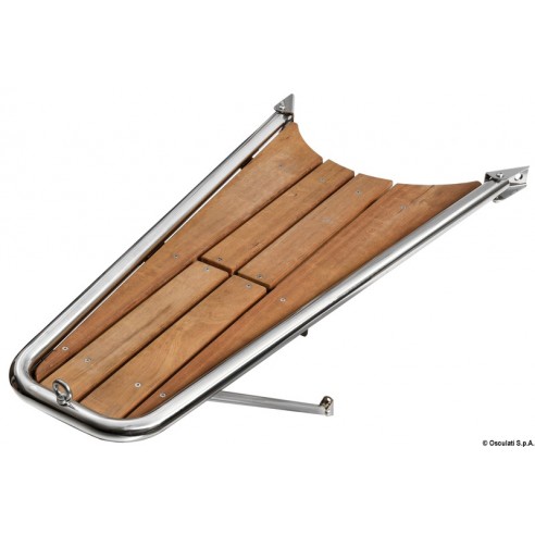 Racing Performance Steel and Teak Dolphin 1172x533 mm. - Osculati