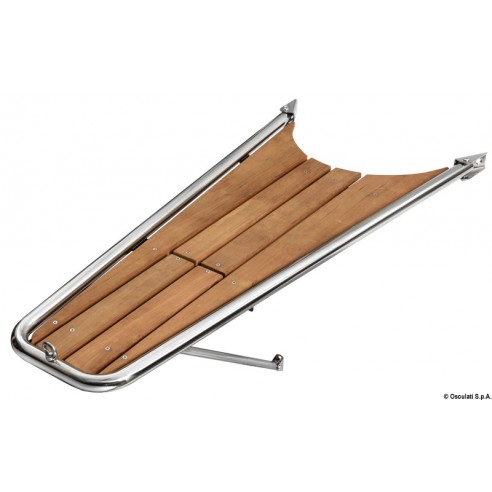 Racing Performance Steel and Teak Dolphin 1406x590 mm - Osculati