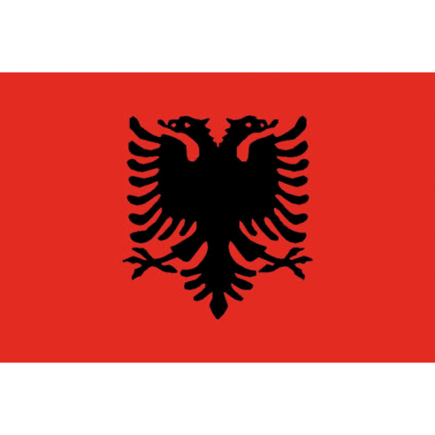 Drapeau en tissu de l'Albanie - Drapeaux Adria