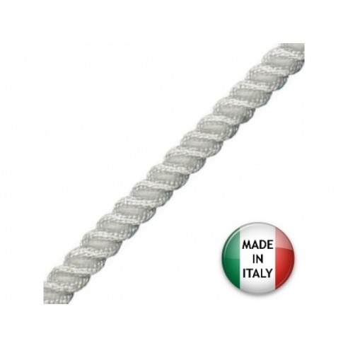 Amarre en polyester blanc Ø 22 mm. 100 mt.