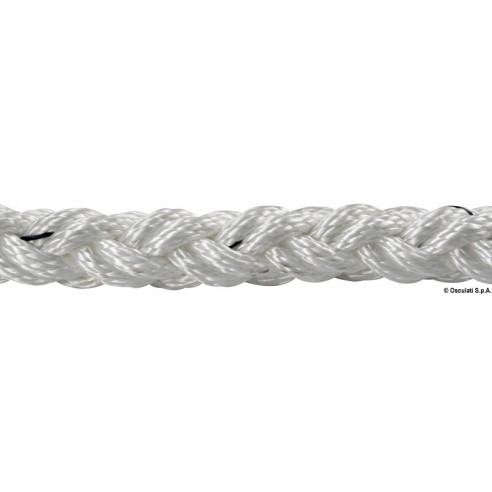 Ligne d'amarrage Squareline en polyester blanc Ø 12 mm. 200 m. - Osculati