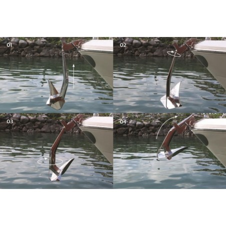 Ultra Flip Connecteur d'ancre pivotant en acier inoxydable pour chaînes de Ø 6/8 mm. - Ultra Marine Europe