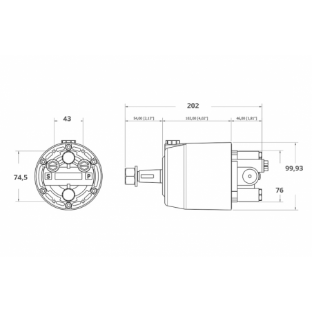 Kit de timonerie hydraulique GF150BRT - Mavi Mare