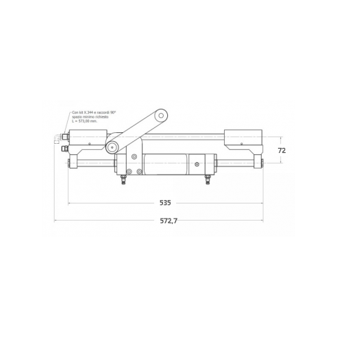 Kit de gouvernail hydraulique GF300BHD - Mavi Mare