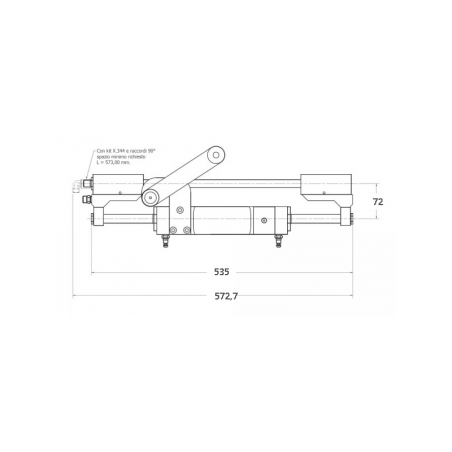 Kit de gouvernail hydraulique GF300BHD - Mavi Mare