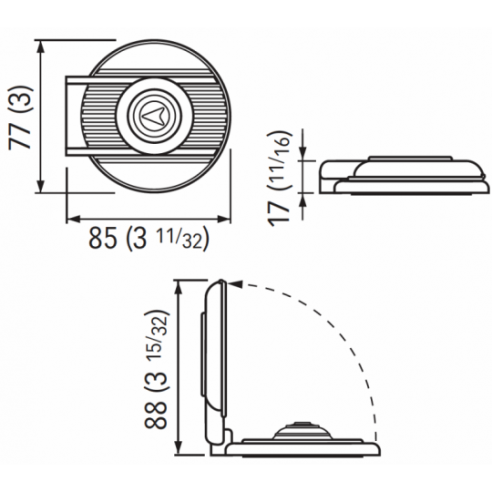 Bouton de pied 900UW pour Ascent - Quick