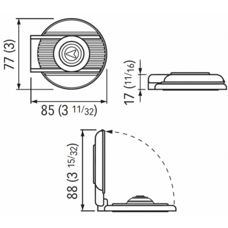 Bouton de pied 900UW pour Ascent - Quick