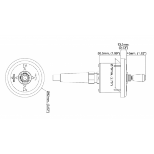 Joystick noir pour actionneurs MT - Uflex 2